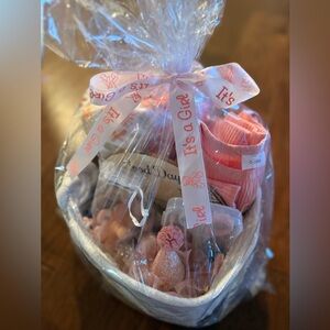 Peach Themed Baby Shower Gift Basket